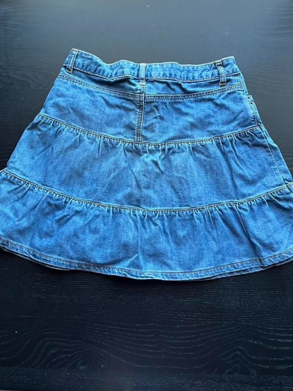 Limited Too Blue Tiered Denim Skirt